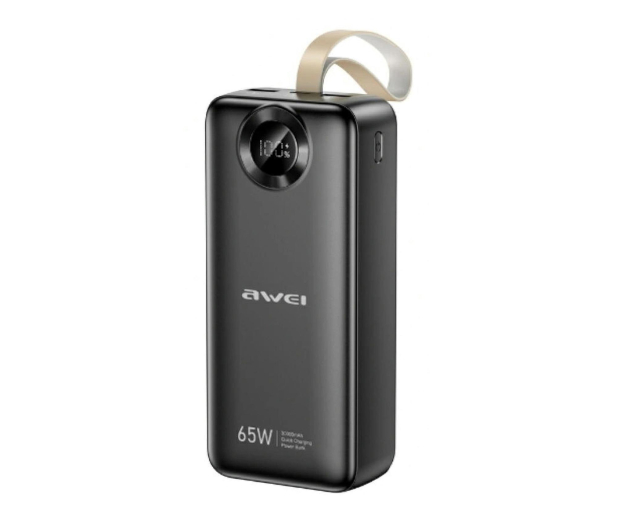 AWEI Powerbank PA-34 30000mAh 65W Fast charging czarny - 1471734 - zdjęcie
